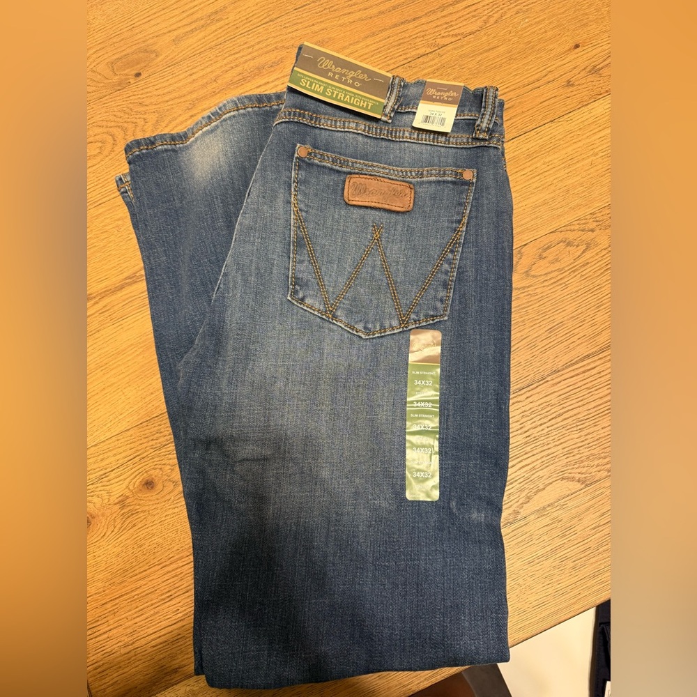 Wrangler Men's Slim Straight Denim Jeans